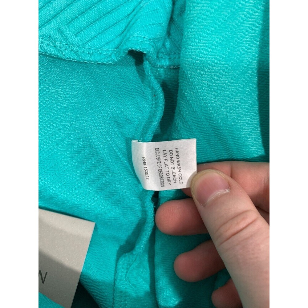 NWT Seen Be Seen Medium (M) Blue Soft Overall Shorts Adjustable Strap Boutique - Picture 9 of 14